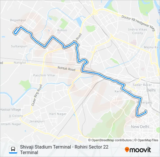 957 Bus Line Map