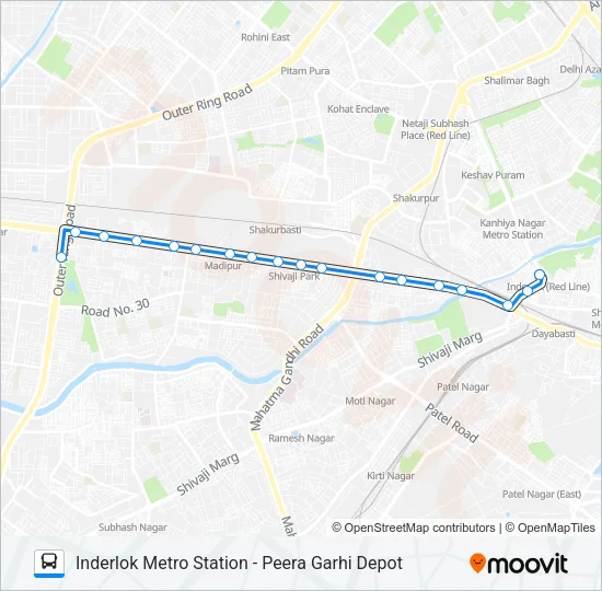 968 Bus Line Map