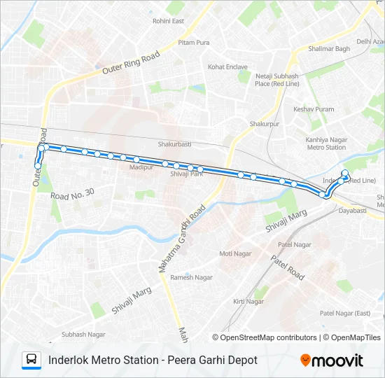 968 Bus Line Map