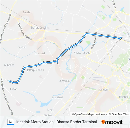 968 Bus Line Map