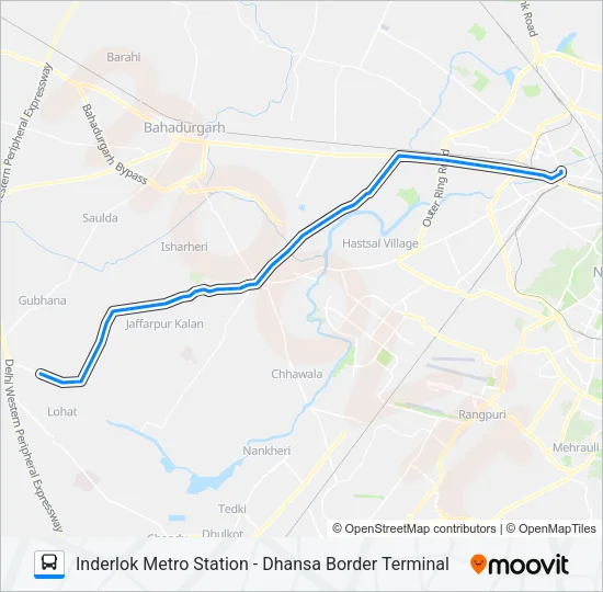 968 Bus Line Map