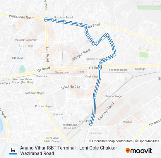 971 Bus Line Map