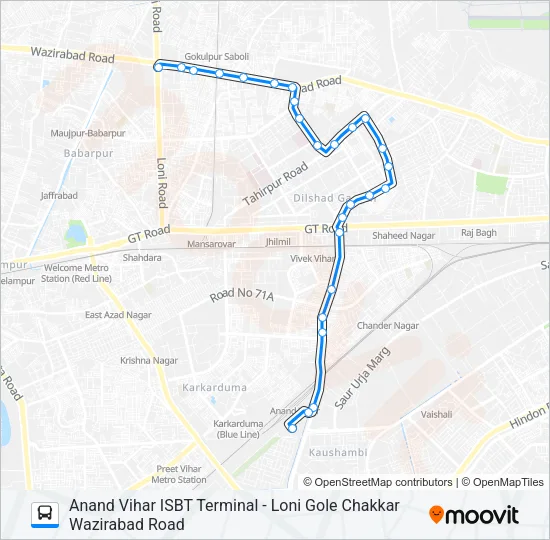 971 Bus Line Map