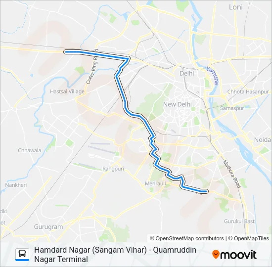 974 Bus Line Map