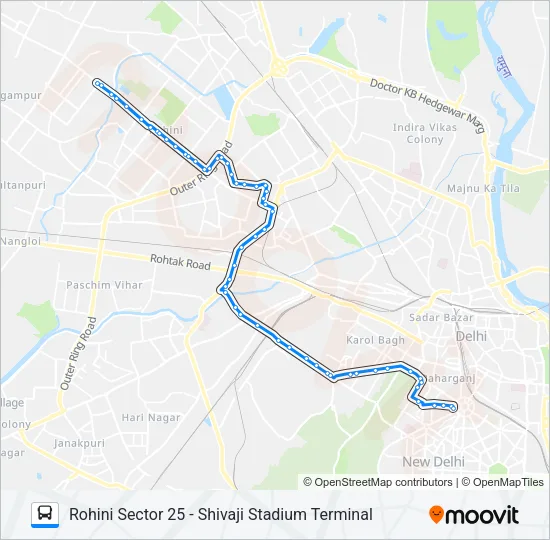 990A Bus Line Map