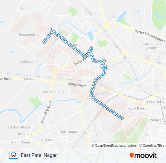 990EXT Bus Line Map