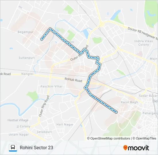 990EXT Bus Line Map