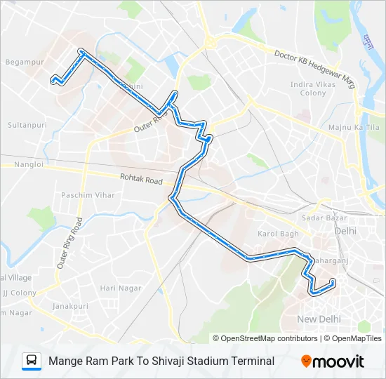 990EXT Bus Line Map