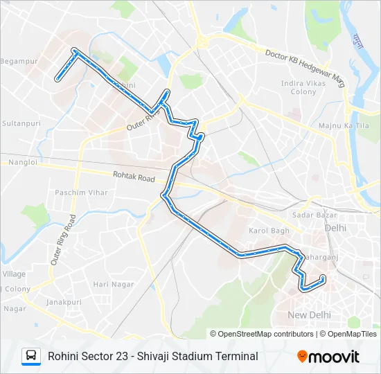 990EXT Bus Line Map