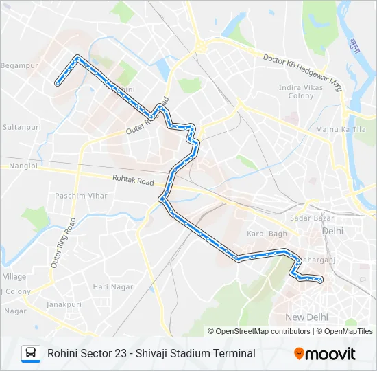 990EXT Bus Line Map