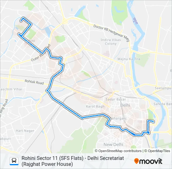 990EXT Bus Line Map