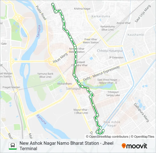 D-055 Bus Line Map