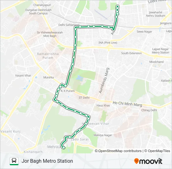 D-052 Bus Line Map