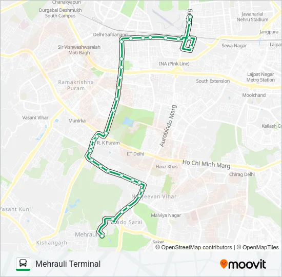 D-052 Bus Line Map