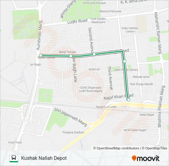 D-020STL Bus Line Map