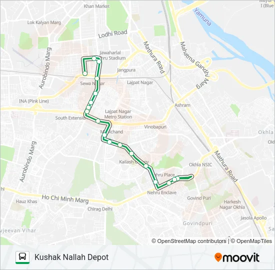 D-056STL Bus Line Map