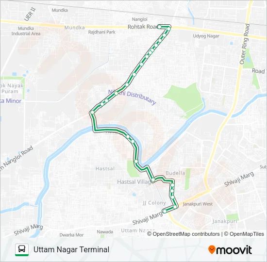 D-72 Bus Line Map