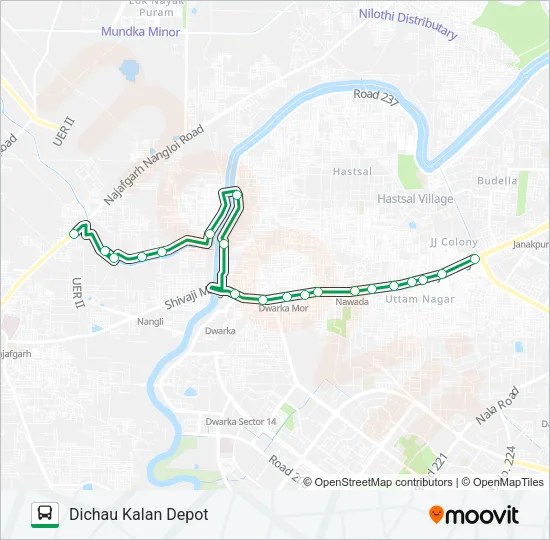 D-74 Bus Line Map