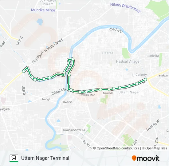 D-74 Bus Line Map