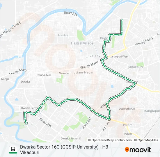 D-070 Bus Line Map