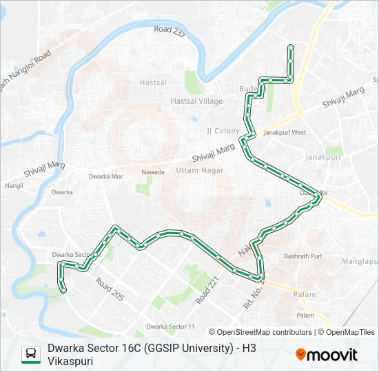 D-070 Bus Line Map