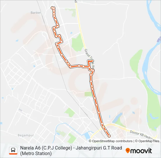 D-103 Bus Line Map