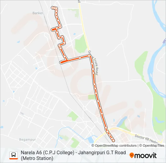 D-103 Bus Line Map