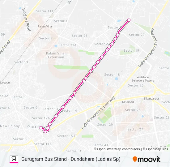 215B (L) Bus Line Map