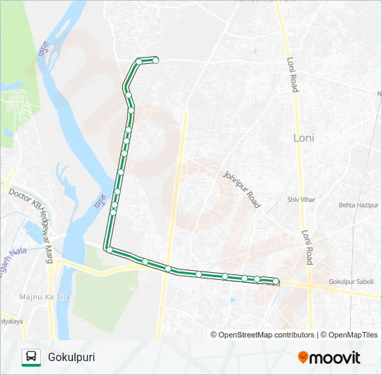 TYR11 Bus Line Map