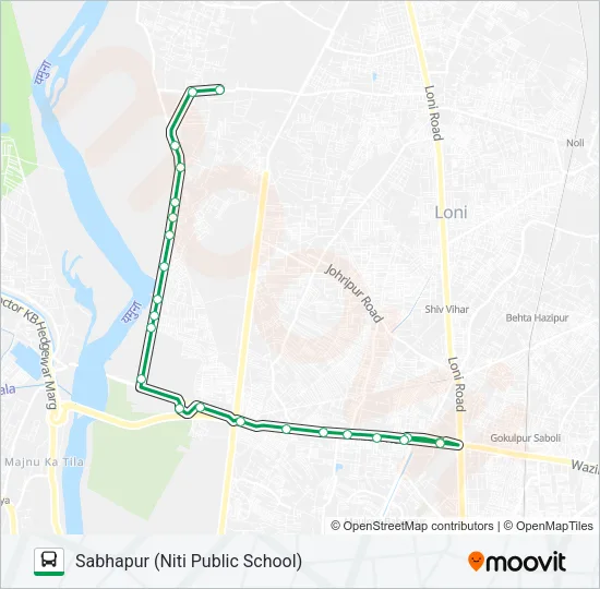 TYR11 Bus Line Map
