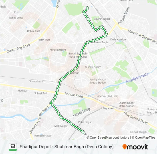 D-093 Bus Line Map
