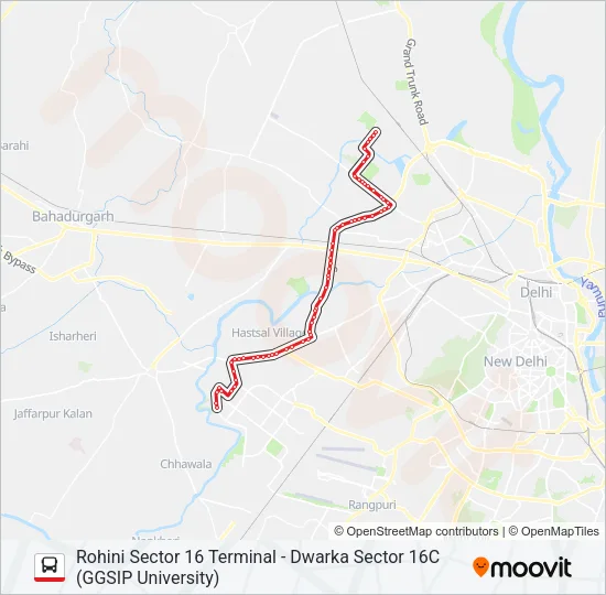 DW-3 Bus Line Map