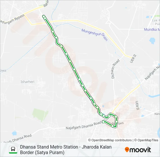 D-135 Bus Line Map