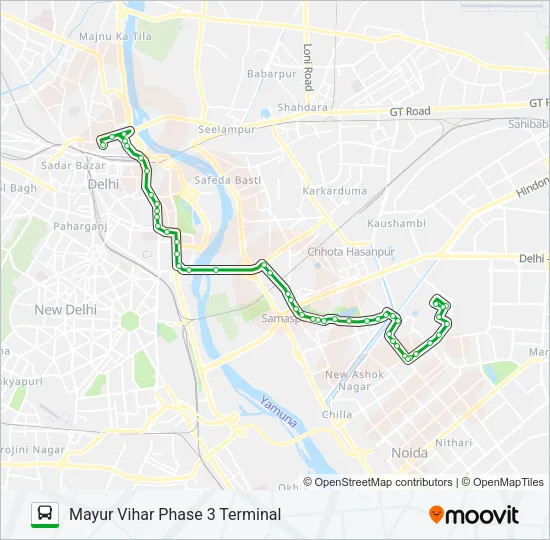 D-118 Bus Line Map