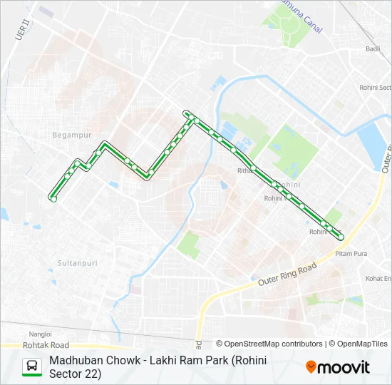 D-121 Bus Line Map