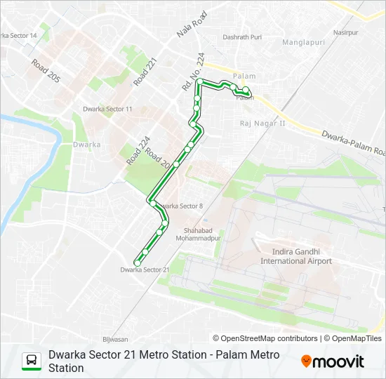 D-127 Bus Line Map