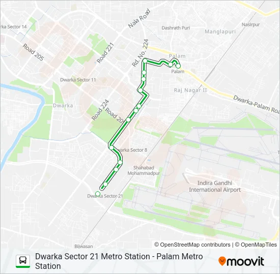 D-127 Bus Line Map