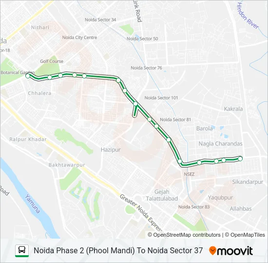 8A Bus Line Map