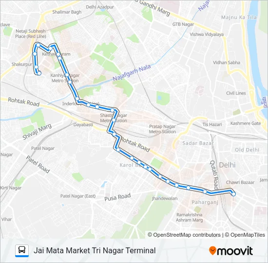 39A Bus Line Map