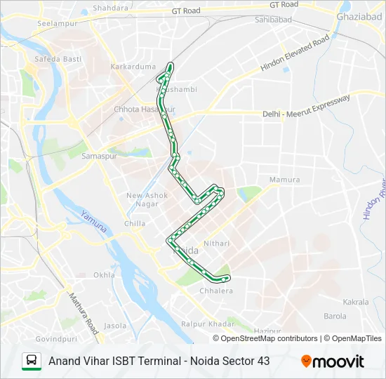 33 Bus Line Map