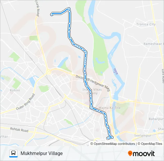 105 Bus Line Map