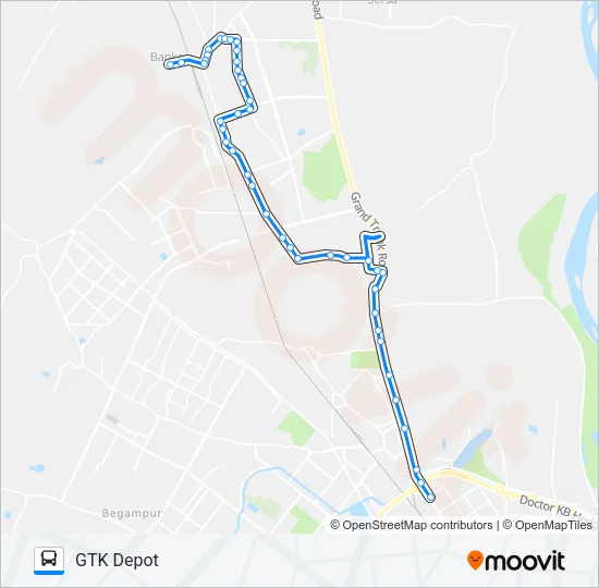 109 Bus Line Map