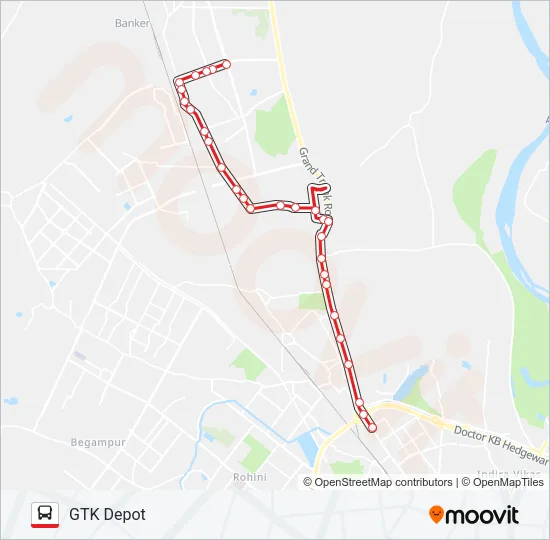 103STL Bus Line Map