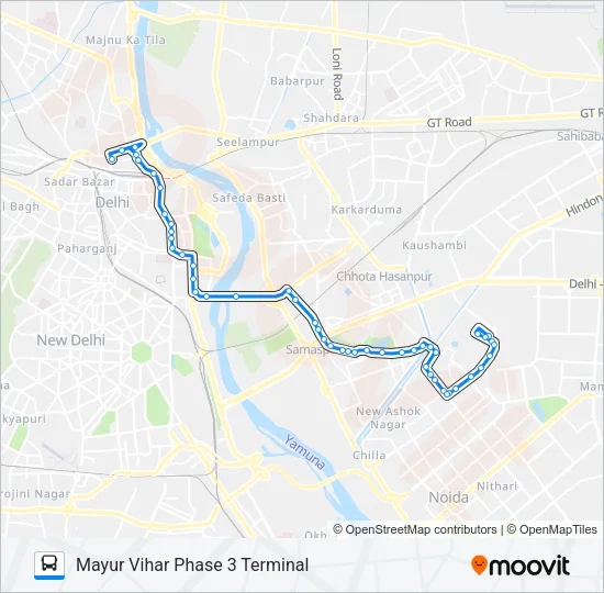 118EXT Bus Line Map