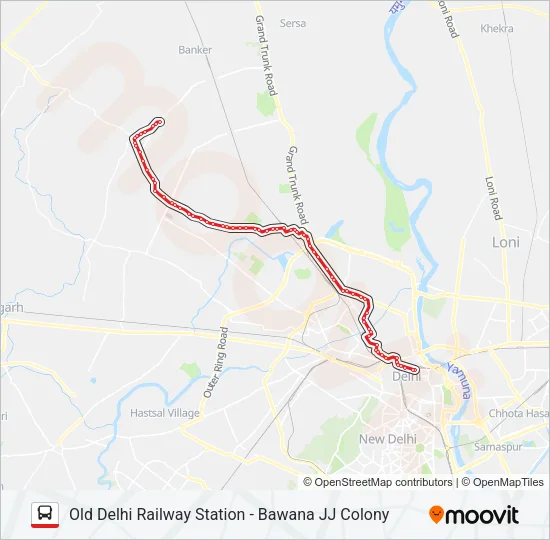 106A Bus Line Map