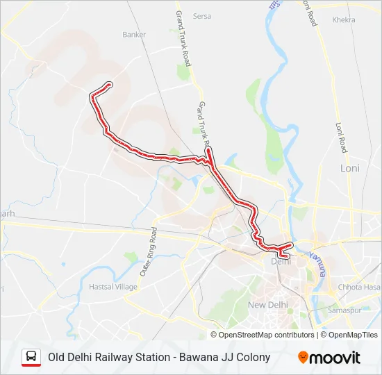 106A Bus Line Map