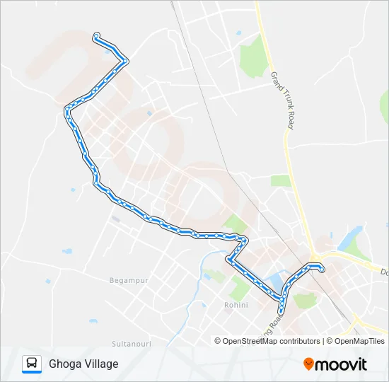113EXT Bus Line Map