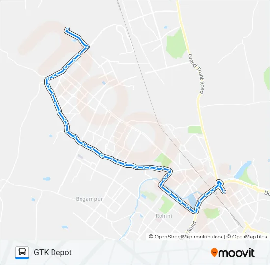 113EXT Bus Line Map