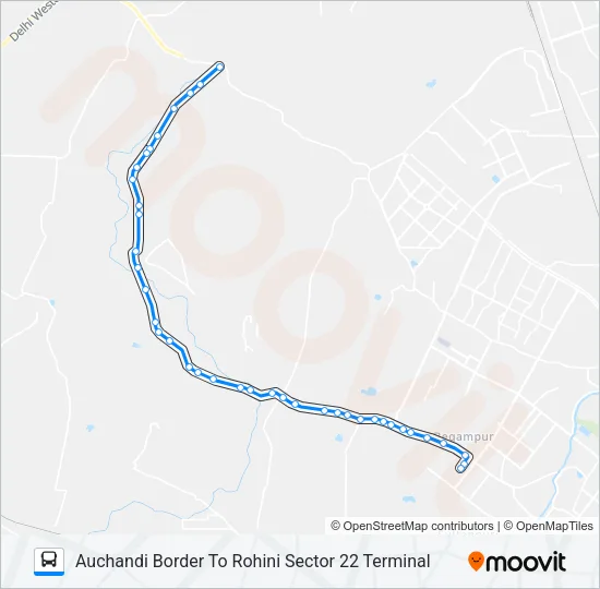 114A Bus Line Map