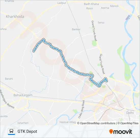 106 Bus Line Map
